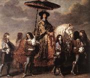 LE BRUN, Charles, Chancellor Sguier at the Entry of Louis XIV into Paris in 1660 sg